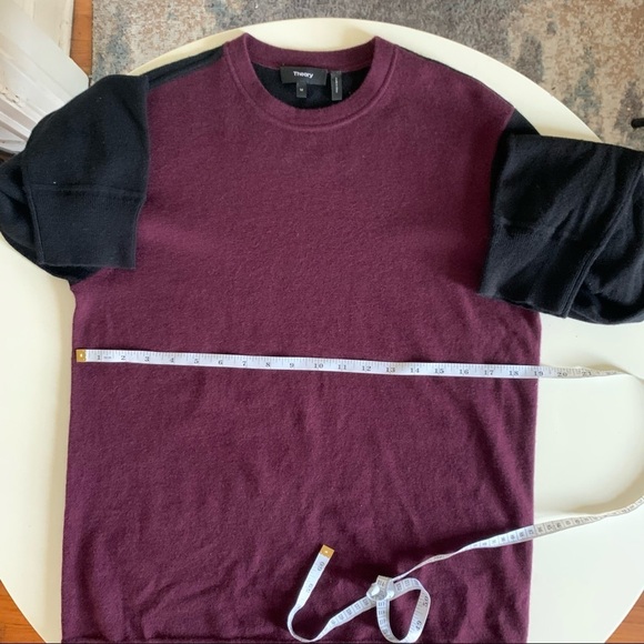 Theory Hilles Cashmere Color block Crewneck Sweater Men’s Size Medium - Picture 4 of 9